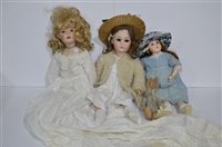 Lot 1187 - Three dolls