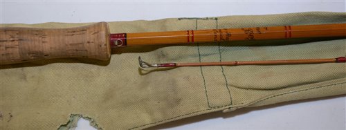 Lot 221 - Hardy split cane rod.