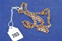 Lot 203 - 9ct gold necklace