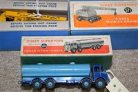 Lot 1898 - Dinky Foden tanker and Coles crane.