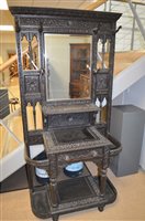 Lot 834 - Indian hall stand