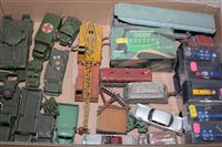 Lot 1837 - Vintage military Dinkies and other diecasts.