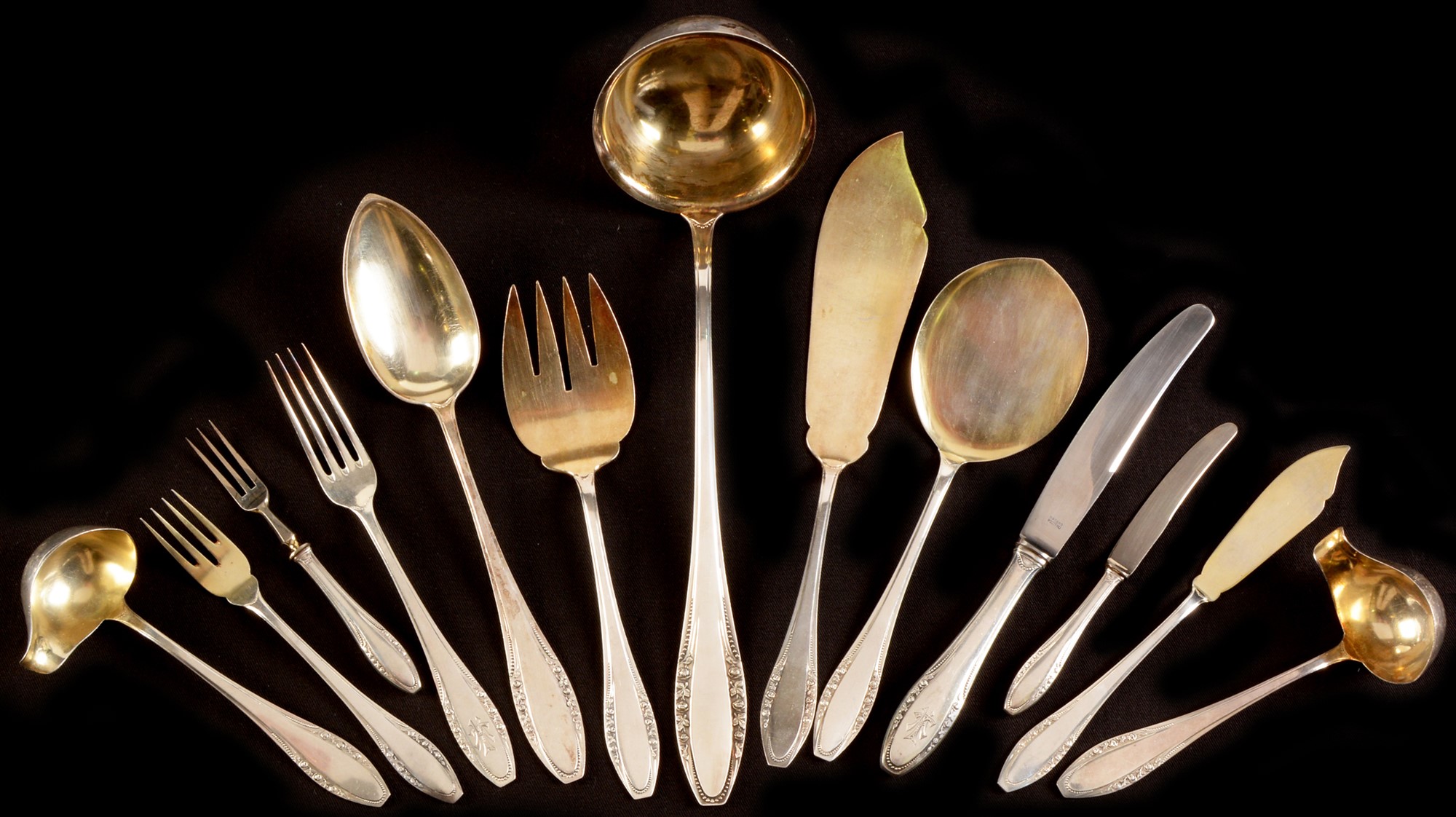 Lot 440 German silver cutlery