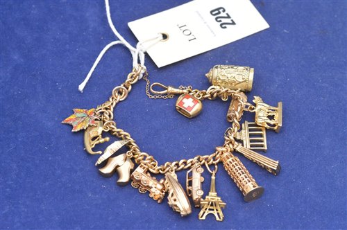 18ct White Gold Cross Charm Bracelet  Cerrone Jewellers
