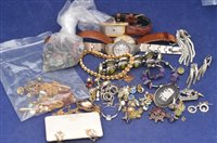Lot 239 - Jewellery including brooches, bracelets and earrings