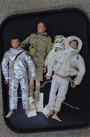 Lot 1967 - Three Action Man dolls with costumes.