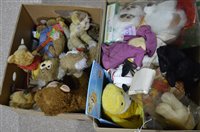 Lot 1161A - Two boxes of teddy bears