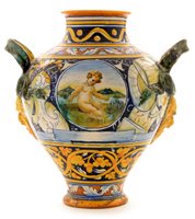 Lot 112 - A Cantegalli double-handled vase.