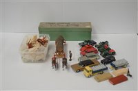 Lot 1970 - Britains timber carriage, The Meet and, diecast vehicles