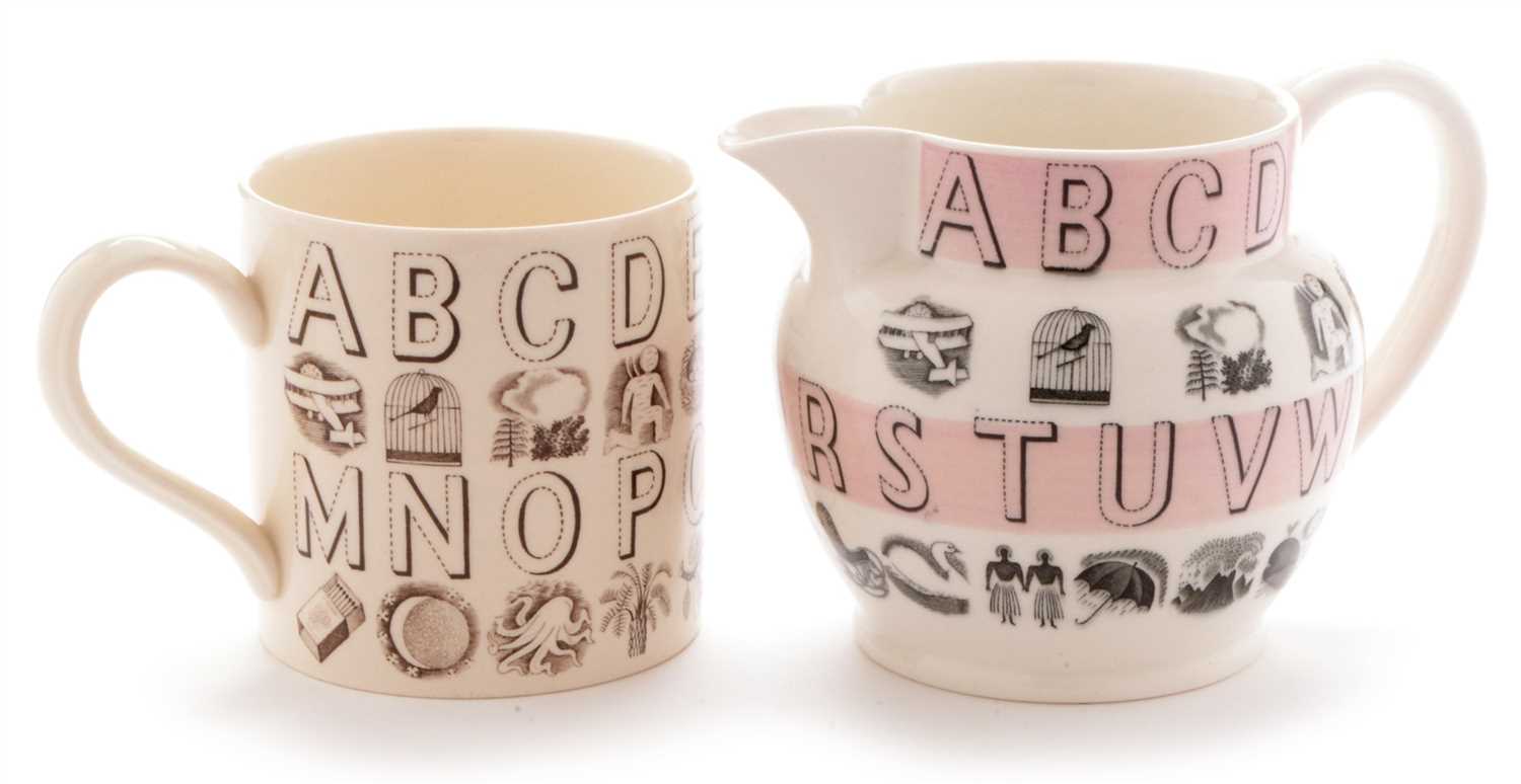 Lot 1503 - Eric Ravilious Wedgwood jug and mug