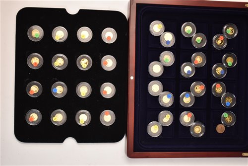Lot 195 - World's Finest gold miniature coins collection