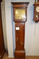 Lot 781 - F Sillito Uttoxeter single dial longcase clock