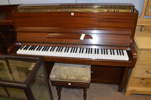 Lot 688 - Welmar upright piano