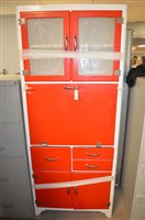 Lot 636 - 1950's free standing kitchen cabinet