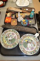 Lot 527 - 20th Century Chinese plates; and other items