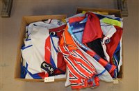 Lot 366a - Two boxes of football shirts.