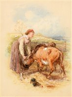 Lot 210 - Attributed to Myles Birket Foster - watercolour.