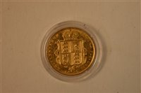Lot 185 - Queen Victoria gold half-sovereign