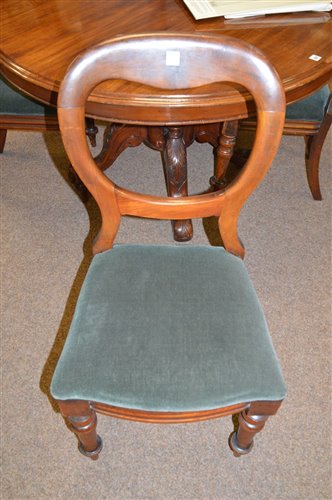 Lot 629 - Four balloon-back chairs