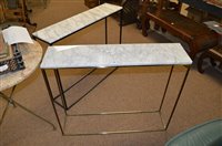 Lot 651 - Two LaRedoute marble tables