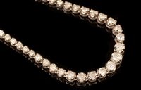 Lot 499 - Diamond line necklace
