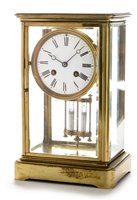 Lot 675 - Japy Freres & Cie: four-glass mantel clock.