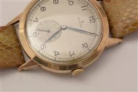 Lot 466 - Rolex, A Gentleman's 9ct gold cased wristwatch, c1951