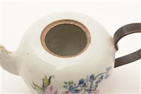 Lot 5 - Chinese sleeve vase;  and Chinese teapot.
