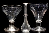Lot 127 - Two rummers; and a toddy lifter.