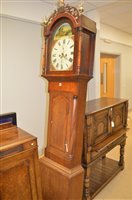 Lot 824 - Dixon 8  day long case clock
