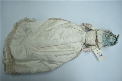 Lot 134 - Victorian wax doll