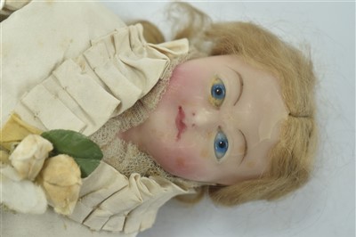 Lot 135 - Victorian wax doll