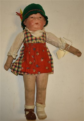 Lot 136 - German 1930s fashion doll
