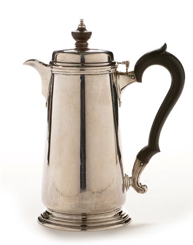 Lot 399 - Silver hot water jug