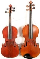 Lot 46 - A Mircourt Violin/another