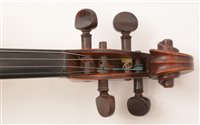 Lot 54 - Violin and bow cased