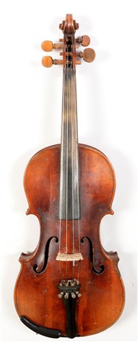 Lot 71 - Violin and bow cased