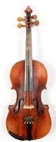 Lot 71 - Violin and bow cased