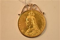 Lot 131 - Queen Victoria £5 gold coin