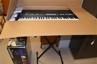 Lot 624 - Yamaha keyboard and stand