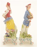 Lot 70 - Pair of Samson porcelain figures.