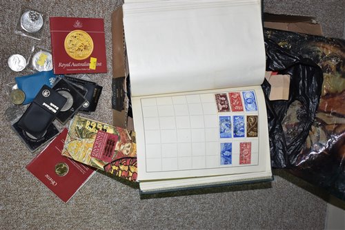 Lot 39 - Stamps and coins
