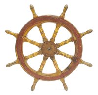 Lot 384 - Ships wheel