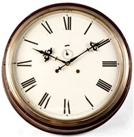 Lot 678 - Waterbury Clock Co: a wall clock.