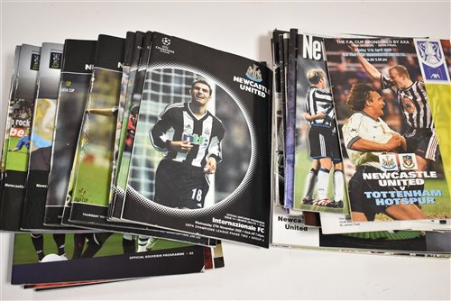 Lot 166 - A collection of Newcastle United football programmes