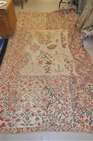 Lot 397 - Two embroidered bed covers