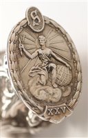 Lot 451 - Silver table seal