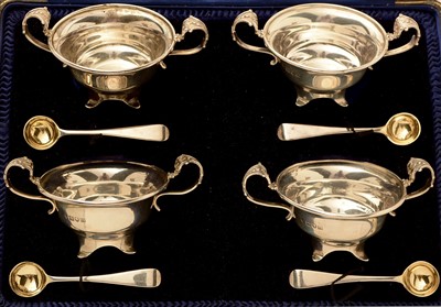 Lot 511 - Four silver table salts