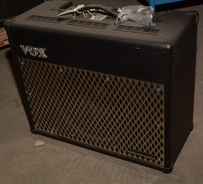 Lot 101 - Vox VT50 guitar amplifier; and a foot pedal.