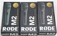 Lot 115 - Three Rode M2 live condenser microphones.